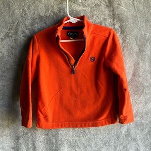 Boys Orange Fleece Pullover
